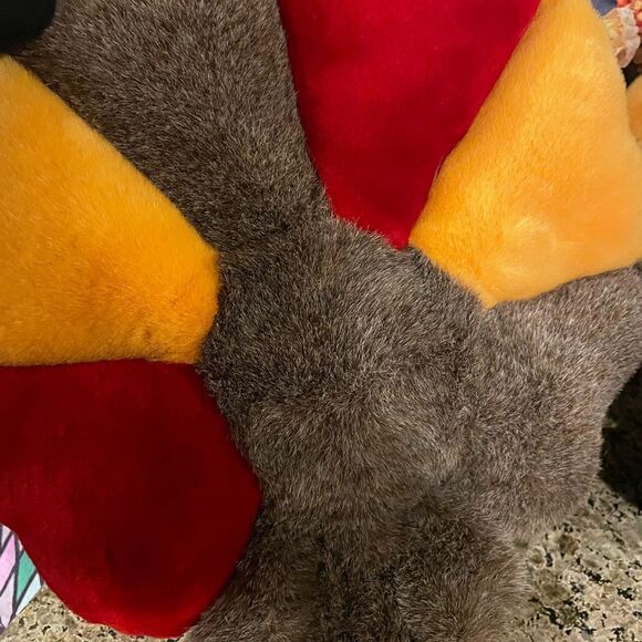 People Pals Vintage Plush Turkey Set Girl and Boy Thanksgiving Decorations - Picture 12 of 16